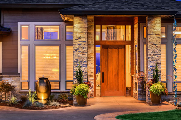 front-door-curb-appeal Front door on modern home with great curb appeal.