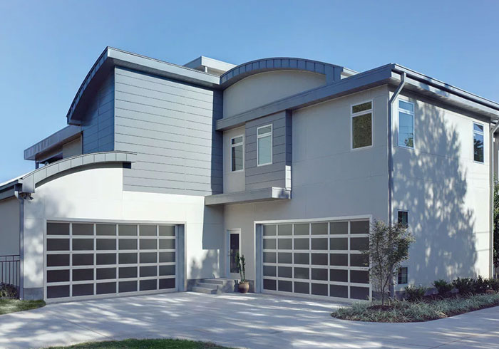 h-full-view-glazed-clear-anodize-aluminum-double-garage-door-o-Modern